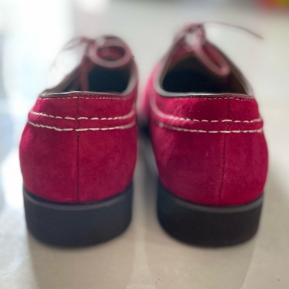 Hush Puppies Dark Red Suede Oxfords - Picture 7 of 8